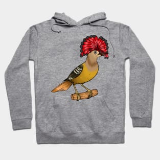 Royal flycatcher bird cartoon illustration Hoodie